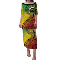 Vanuatu 45th Independence Anniversary Puletasi Ni-Van Sandroing LT7 Long Dress Colorful - Polynesian Pride