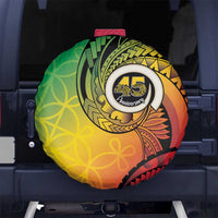 Vanuatu 45th Independence Anniversary Spare Tire Cover Ni-Van Sandroing LT7 No hole Colorful - Polynesian Pride