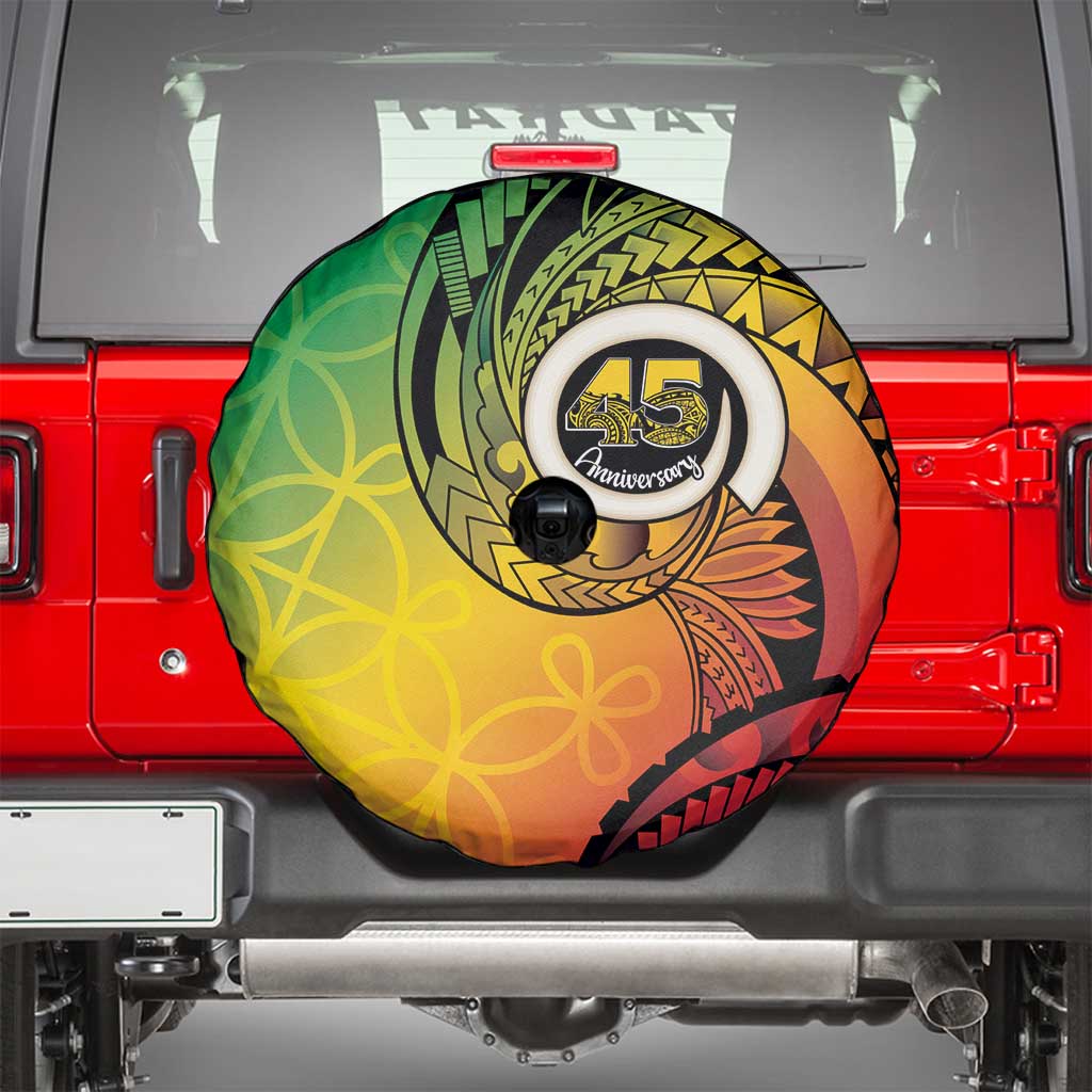 Vanuatu 45th Independence Anniversary Spare Tire Cover Ni-Van Sandroing LT7 - Polynesian Pride