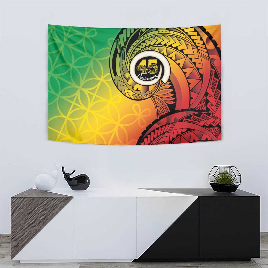 Vanuatu 45th Independence Anniversary Tapestry Ni-Van Sandroing LT7 - Polynesian Pride