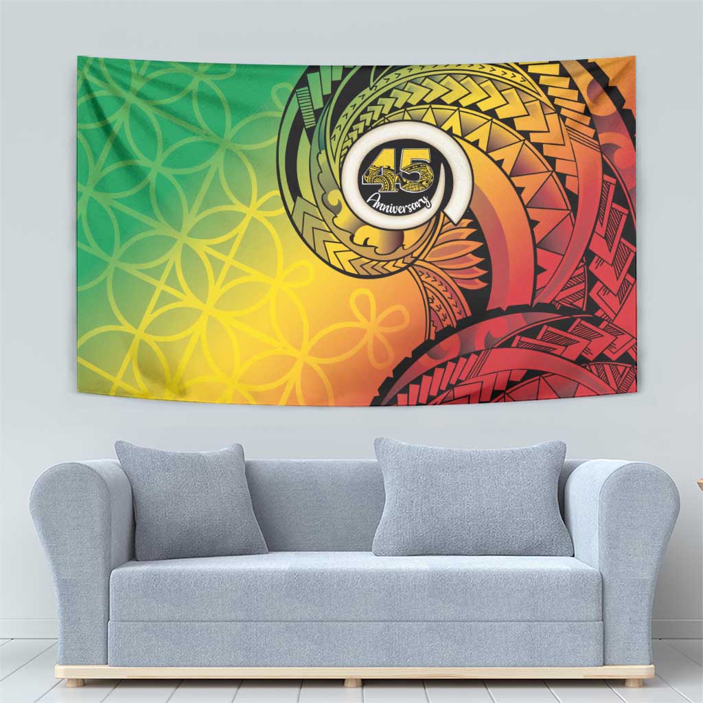 Vanuatu 45th Independence Anniversary Tapestry Ni-Van Sandroing LT7 - Polynesian Pride