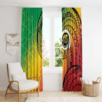 Vanuatu 45th Independence Anniversary Window Curtain Ni-Van Sandroing LT7 - Polynesian Pride