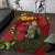 Kakapo Bird New Zealand Area Rug Floral Christmas