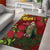 Kakapo Bird New Zealand Area Rug Floral Christmas