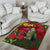 Kakapo Bird New Zealand Area Rug Floral Christmas