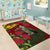 Kakapo Bird New Zealand Area Rug Floral Christmas