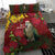 Kakapo Bird New Zealand Bedding Set Floral Christmas