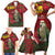 Kakapo Bird New Zealand Family Matching Short Sleeve Bodycon Dress and Hawaiian Shirt Floral Christmas