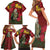 Kakapo Bird New Zealand Family Matching Short Sleeve Bodycon Dress and Hawaiian Shirt Floral Christmas