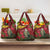 Kakapo Bird New Zealand Grocery Bag Floral Christmas