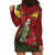 Kakapo Bird New Zealand Hoodie Dress Floral Christmas