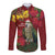 Kakapo Bird New Zealand Long Sleeve Button Shirt Floral Christmas