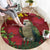 Kakapo Bird New Zealand Round Carpet Floral Christmas