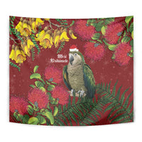 Kakapo Bird New Zealand Tapestry Floral Christmas LT7 - Polynesian Pride
