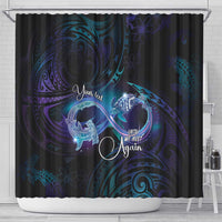 Polynesian Personalized Memorial Shower Curtain Oceanic Infinity Symbol - Until We Meet Again LT7 - Polynesian Pride