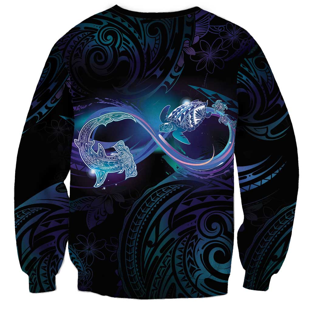 Polynesian Personalized Memorial Sweatshirt Oceanic Infinity Symbol - Until We Meet Again LT7 - Polynesian Pride