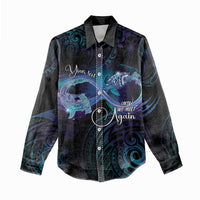 Polynesian Personalized Memorial Women Casual Shirt Oceanic Infinity Symbol - Until We Meet Again LT7 - Polynesian Pride