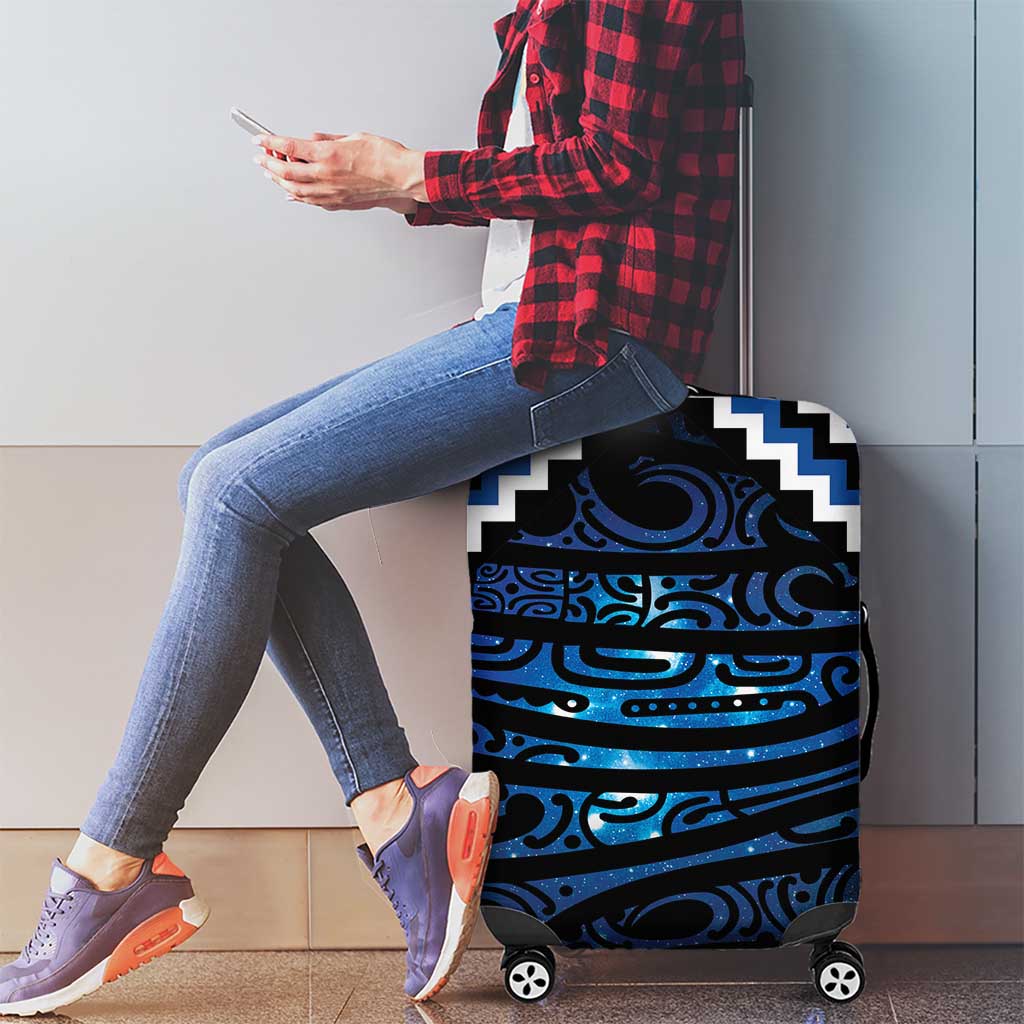 New Zealand Matariki Luggage Cover Galaxy Styled Taniko LT7 - Polynesian Pride