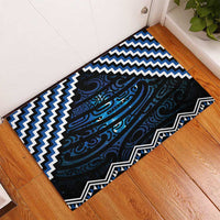 New Zealand Matariki Rubber Doormat Galaxy Styled Taniko LT7 - Polynesian Pride