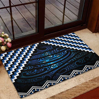 New Zealand Matariki Rubber Doormat Galaxy Styled Taniko LT7 - Polynesian Pride
