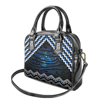 New Zealand Matariki Shoulder Handbag Galaxy Styled Taniko LT7 - Polynesian Pride