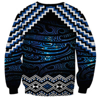 New Zealand Matariki Sweatshirt Galaxy Styled Taniko LT7 - Polynesian Pride