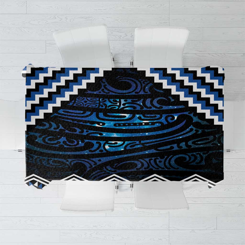 New Zealand Matariki Tablecloth Galaxy Styled Taniko LT7 Blue - Polynesian Pride