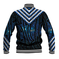 New Zealand Matariki Baseball Jacket Galaxy Poutama Motifs LT7 - Polynesian Pride