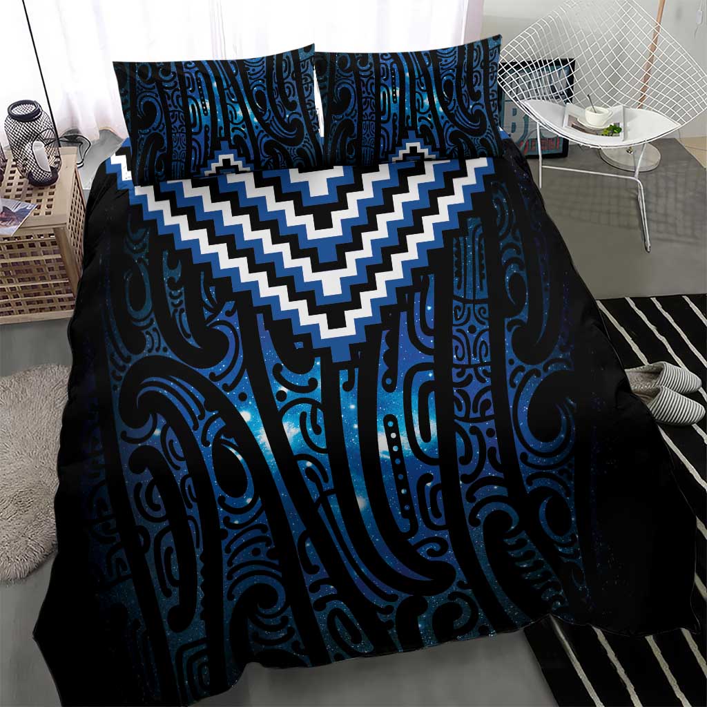 New Zealand Matariki Bedding Set Galaxy Poutama Motifs LT7 - Polynesian Pride