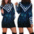 New Zealand Matariki Hoodie Dress Galaxy Poutama Motifs