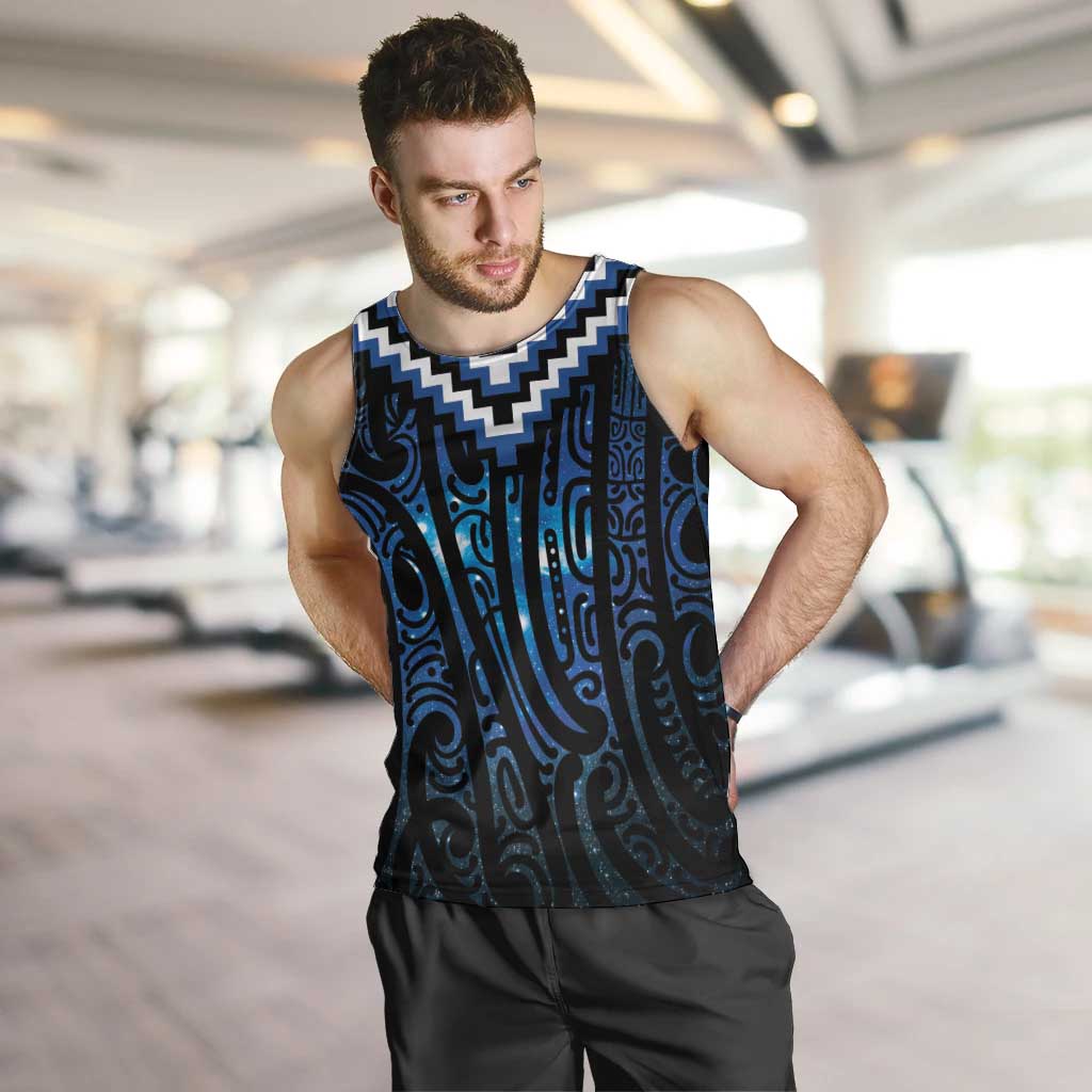 New Zealand Matariki Men Tank Top Galaxy Poutama Motifs