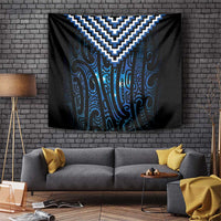 New Zealand Matariki Tapestry Galaxy Poutama Motifs LT7 Blue - Polynesian Pride