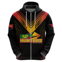Custom PNG Hunters Rugby Hoodie Motuan Style LT7 - Polynesian Pride