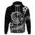 Polynesian Plumeria Hoodie Ride The Waves Black LT7 - Polynesian Pride