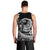 Polynesian Plumeria Men Tank Top Ride The Waves - Black LT7 - Polynesian Pride