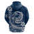 Polynesian Plumeria Hoodie Ride The Waves Navy Blue LT7 - Polynesian Pride