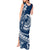 Polynesian Plumeria Tank Maxi Dress Ride The Waves - Navy Blue LT7 - Polynesian Pride