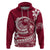 Polynesian Plumeria Hoodie Ride The Waves Burgundy LT7 Burgundy - Polynesian Pride