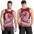 Polynesian Plumeria Men Tank Top Ride The Waves - Burgundy LT7 - Polynesian Pride