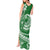 Polynesian Plumeria Tank Maxi Dress Ride The Waves - Green LT7 - Polynesian Pride