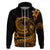 Polynesian Plumeria Hoodie Ride The Waves Orange LT7 - Polynesian Pride