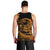 Polynesian Plumeria Men Tank Top Ride The Waves - Orange LT7 - Polynesian Pride