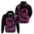 Polynesian Plumeria Hoodie Ride The Waves Pink LT7 - Polynesian Pride