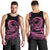 Polynesian Plumeria Men Tank Top Ride The Waves - Pink LT7 - Polynesian Pride