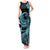 Polynesian Plumeria Tank Maxi Dress Ride The Waves - Turquoise LT7 Women Turquoise - Polynesian Pride