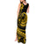 Polynesian Plumeria Tank Maxi Dress Ride The Waves - Yellow LT7 - Polynesian Pride