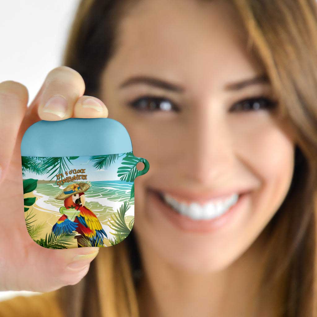 Aloha Hawaii It's 5 o'clock Somewhere AirPods Case LT7 Blue - Polynesian Pride