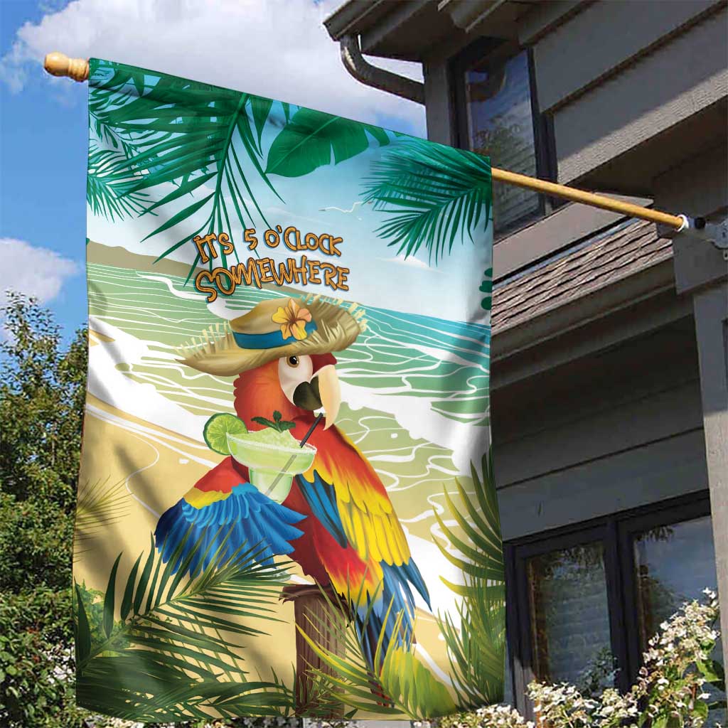 Aloha Hawaii It's 5 o'clock Somewhere Garden Flag LT7 - Polynesian Pride