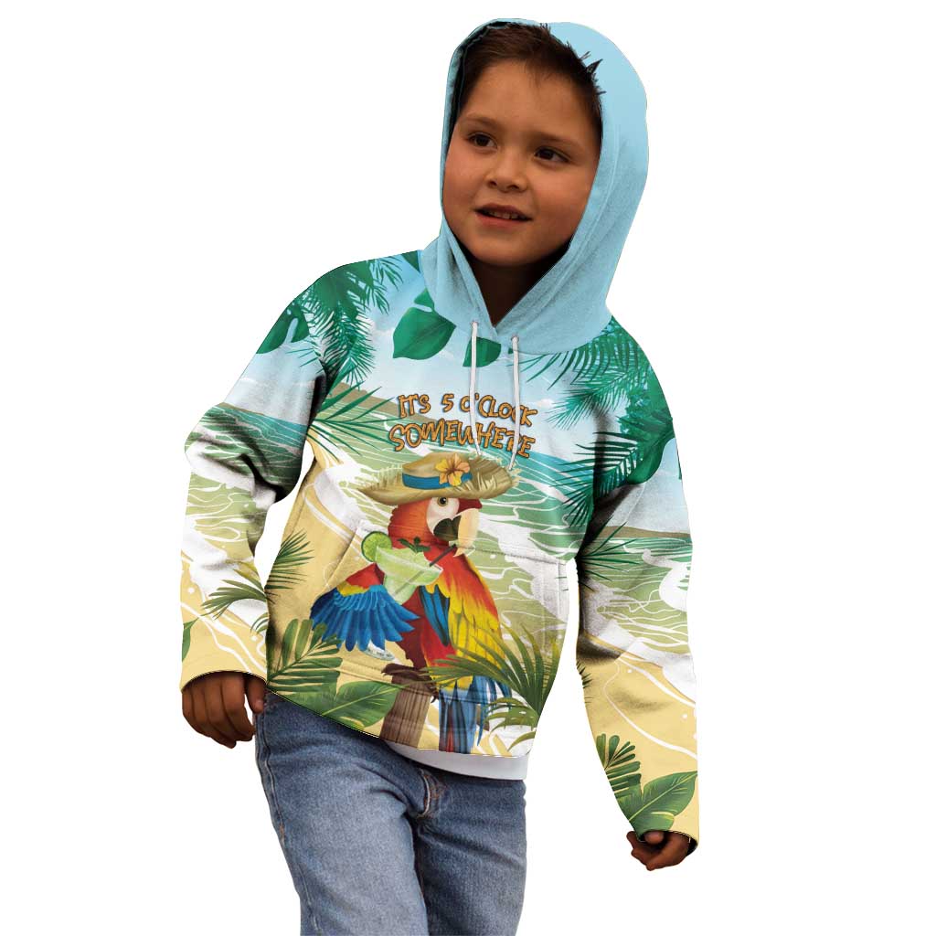 Aloha Hawaii It's 5 o'clock Somewhere Kid Hoodie LT7 - Polynesian Pride