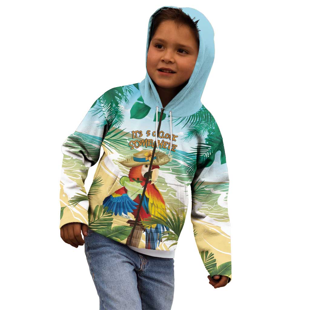 Aloha Hawaii It's 5 o'clock Somewhere Kid Hoodie LT7 - Polynesian Pride
